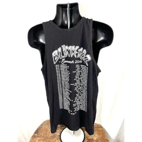 Blink-182 Summer 2016 Tour Tank Top Black Medium - Picture 2 of 6